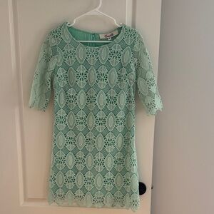 Chic Mint Lace Dress